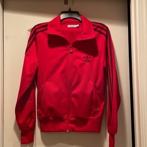 Adidas jacket red / black